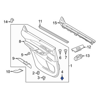Mazda OE - Front Door Interior Trim Panel Retainer