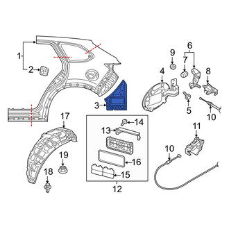 Mazda OE - Rear Left Quarter Panel Extension