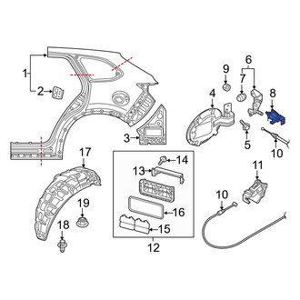 Mazda OE - Rear Fuel Filler Door Lock Actuator