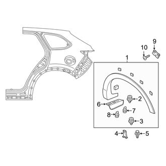 Mazda OE - Quarter Panel - Exterior Trim