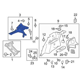 Mazda OE - Left Body D-Pillar Trim Panel