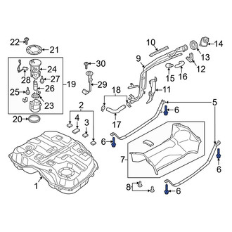 Mazda OE - Fuel Tank Strap Bolt
