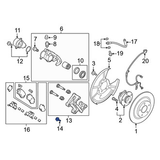 Mazda OE - Disc Brake Caliper Anchor Plate Bolt