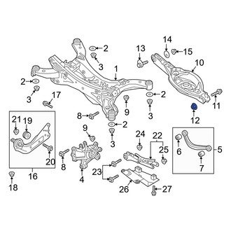 Mazda OE - Front Lower Suspension Control Arm Nut
