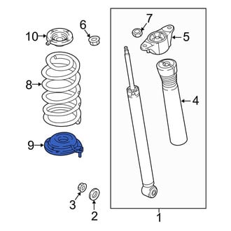 Mazda OE - Rear Lower Coil Spring Insulator