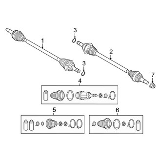 Mazda OE - Rear Suspension - Drive Axles (AWD)