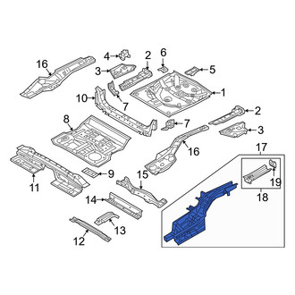 Mazda OE - Front Right Frame Side Member Assembly