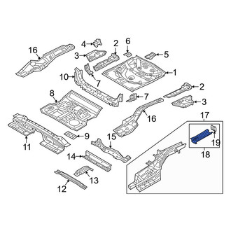 Mazda OE - Rear Left Frame Rail End