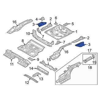 Mazda OE - Rear Left Outer Floor Extension