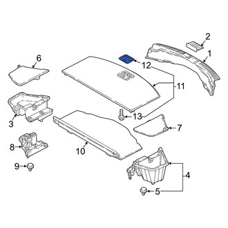 Mazda OE - Rear Spare Tire Compartment Cover Latch