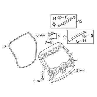 Mazda OE - Lift Gate - Gate & Hardware