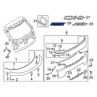 Mazda OE - Rear Hatch Emblem