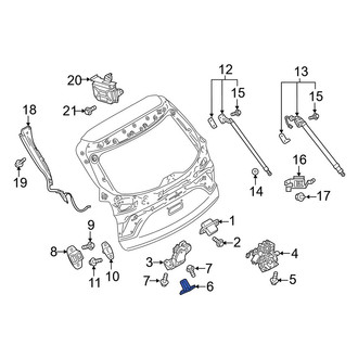 Mazda OE - Rear Liftgate Lock Striker Plate