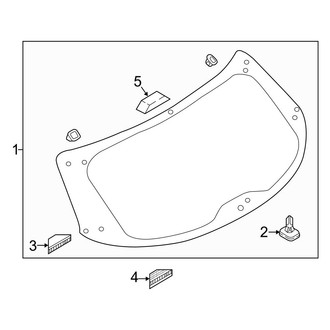Mazda OE - Lift Gate - Glass