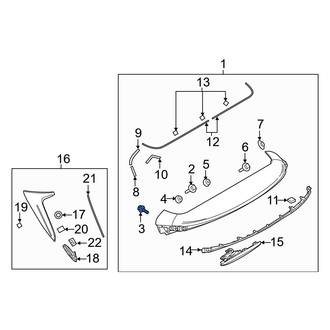 Mazda OE - Reflector Panel Screw