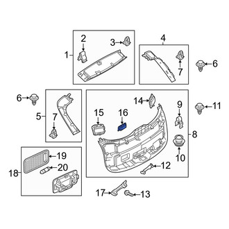 Mazda OE - Rear Liftgate Trim Cover