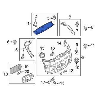 Mazda OE - Rear Upper Liftgate Trim