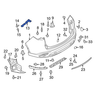 Mazda OE - Rear Right Bumper Cover Bracket
