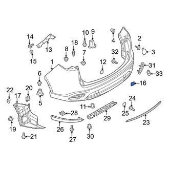 Mazda OE - Rear Right Tow Hook Cover