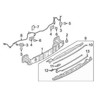Mazda OE - Rear Bumper - Bumper & Components (Impact Bar & Sensors)