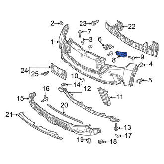 Mazda OE - Front Left Outer Bumper Cover Bracket