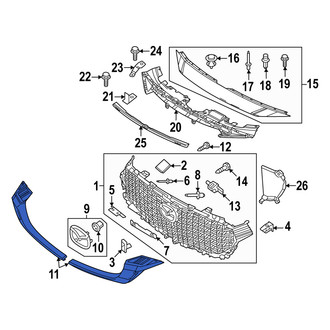 Mazda OE - Front Left Grille Molding