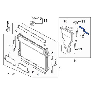 Mazda OE - Upper Engine Coolant Reservoir Hose