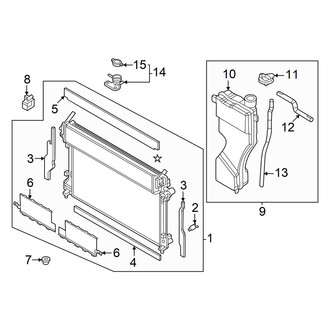 Mazda OE - Cooling - Radiator & Components (Radiator & Mounting)