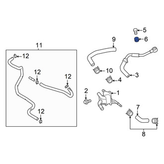 Mazda OE - Automatic Transmission Oil Cooler Hose Washer
