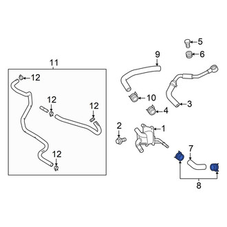 Mazda OE - Transmission Oil Cooler Line Clamp