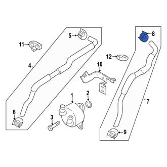 Mazda OE - Upper Engine Coolant Bypass Pipe Clamp