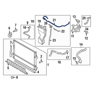 Mazda OE - Engine Coolant Reservoir Hose