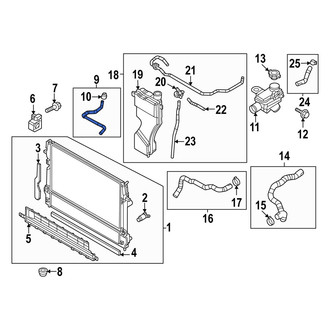 Mazda OE - Right Radiator Coolant Hose