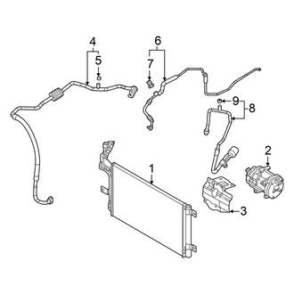 Mazda OE - Air Conditioner & Heater - Condenser, Compressor & Lines