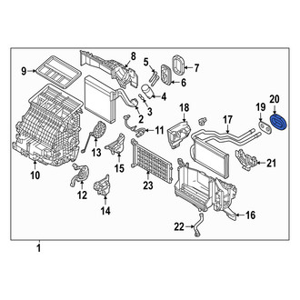 Mazda OE - HVAC Heater Core Seal