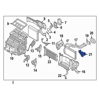 Mazda OE - Heater Core Access Cover