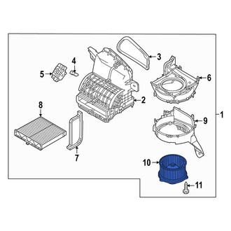 Mazda OE - HVAC Blower Motor Assembly