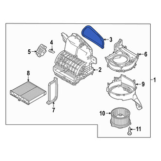 Mazda OE - HVAC Blower Case Seal