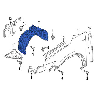Mazda OE - Front Right Fender Splash Shield