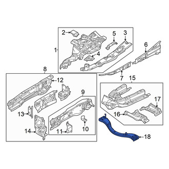 Mazda OE - Front Frame Side Member Crossmember