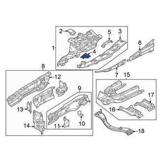 Mazda OE - Front Right Lower Fender Apron Reinforcement Bracket