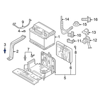 Mazda OE - Battery Hold Down Nut