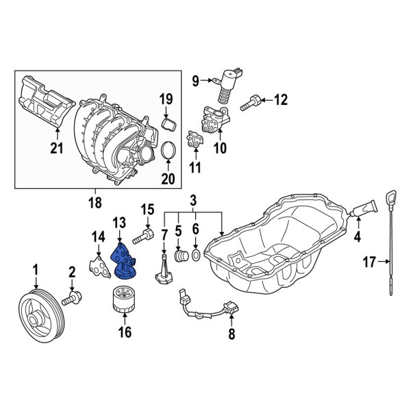 Engine Oil Filter Adapter