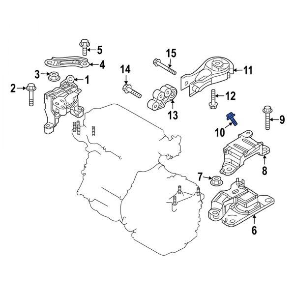 Automatic Transmission Mount Bolt