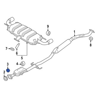 Mazda OE - Catalytic Converter Nut