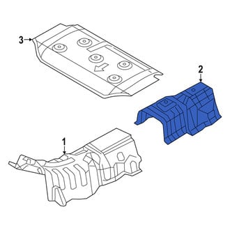 Mazda OE - Center Floor Pan Heat Shield