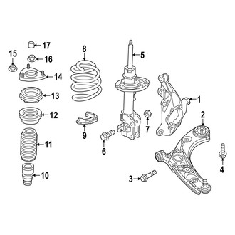 Mazda OE - Front Suspension - Suspension Components (2.5 S / 2.5 Turbo)