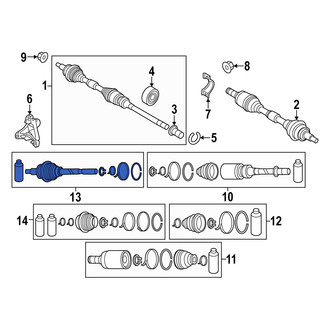 Mazda OE - Front Outer CV Joint Kit