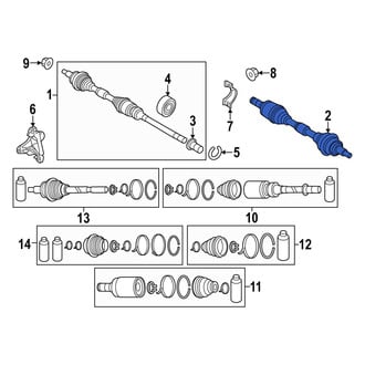 Mazda OE - Front Left CV Axle Assembly