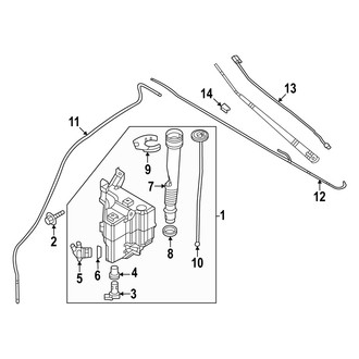 Mazda OE - Windshield - Washer Components